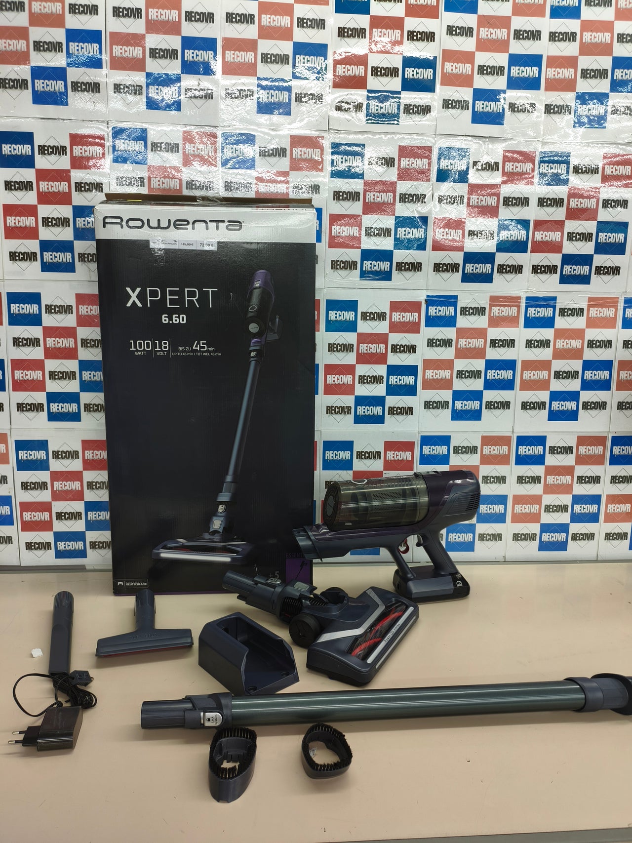 Aspiradora escoba Rowenta X-Pert 6.60 RH6838 sin cable 3 en 1 lila