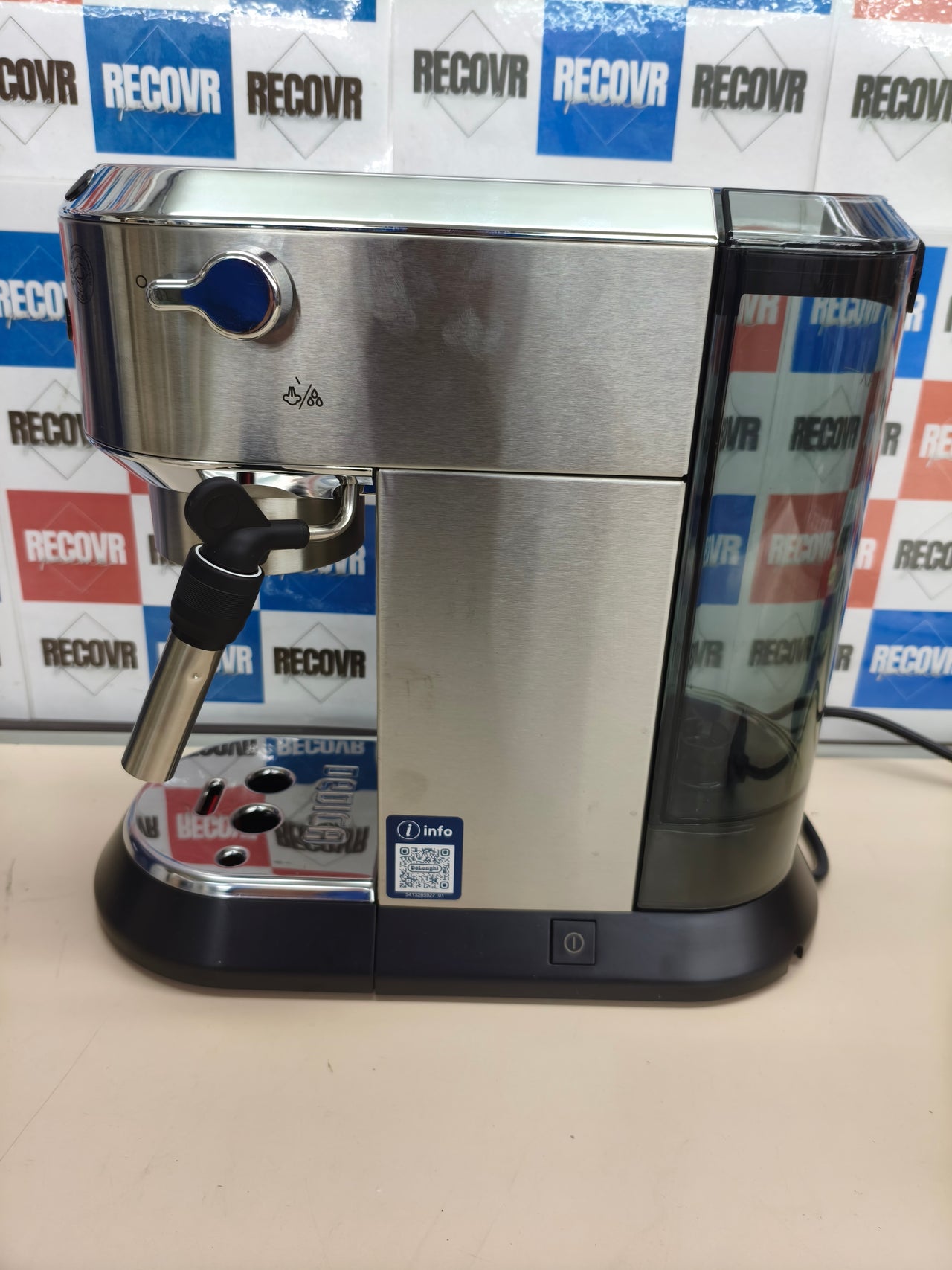 Cafetera espresso De’Longhi Dedica acero inoxidable negra