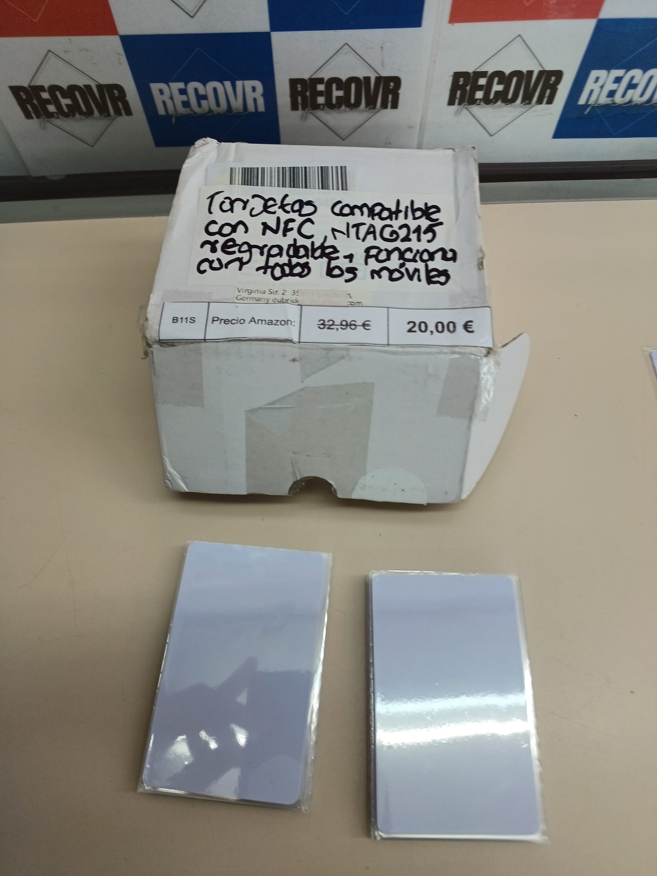 Tarjetas NFC NTAG215 regrabables pack 100 - SANPOPO
