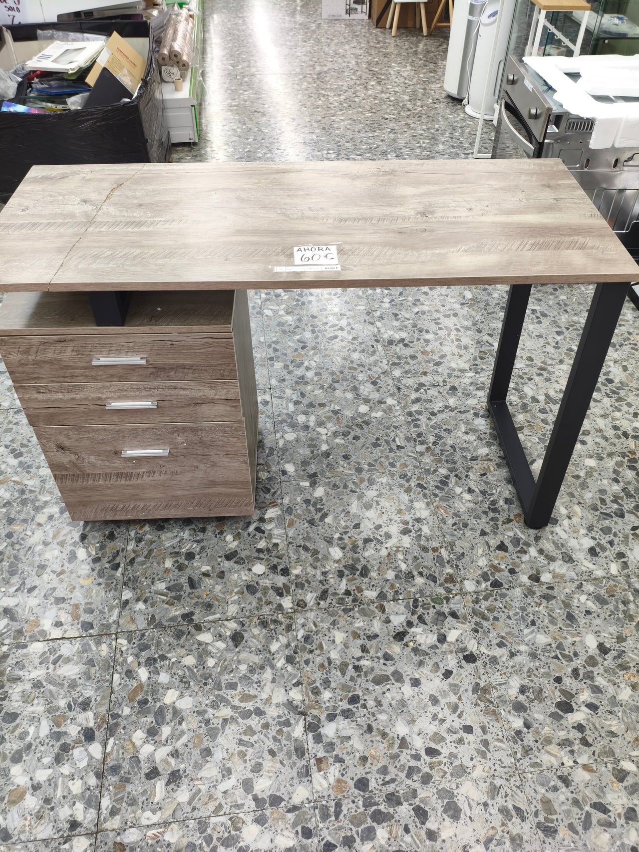 Escritorio BAKAJI 120x50 cm roble