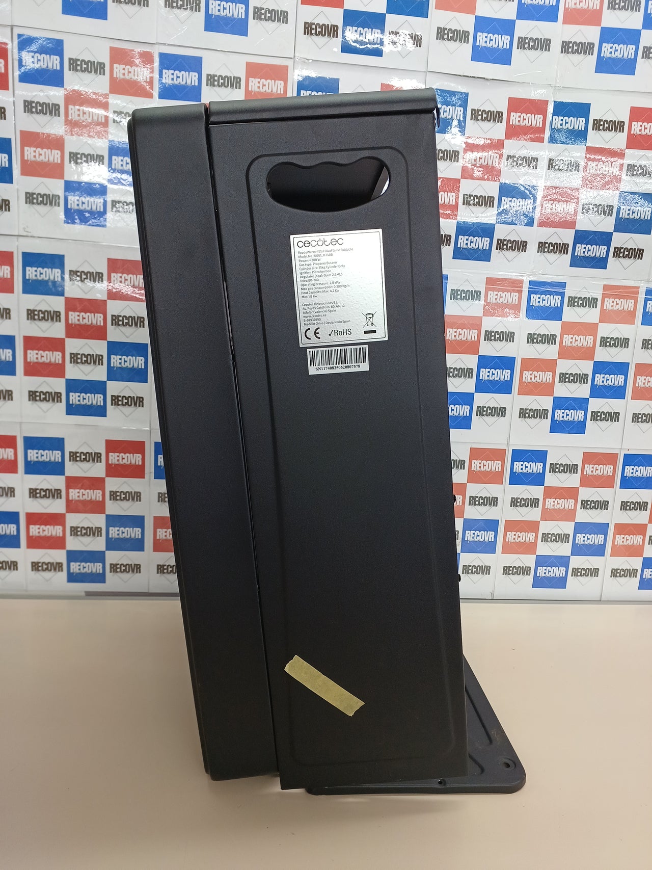 Estufa de gas llama azul plegable 4200 W 2 niveles – Cecotec