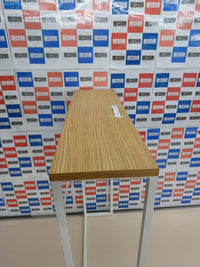 Mesa consola acero madera 60x18cm blanca Yamazaki