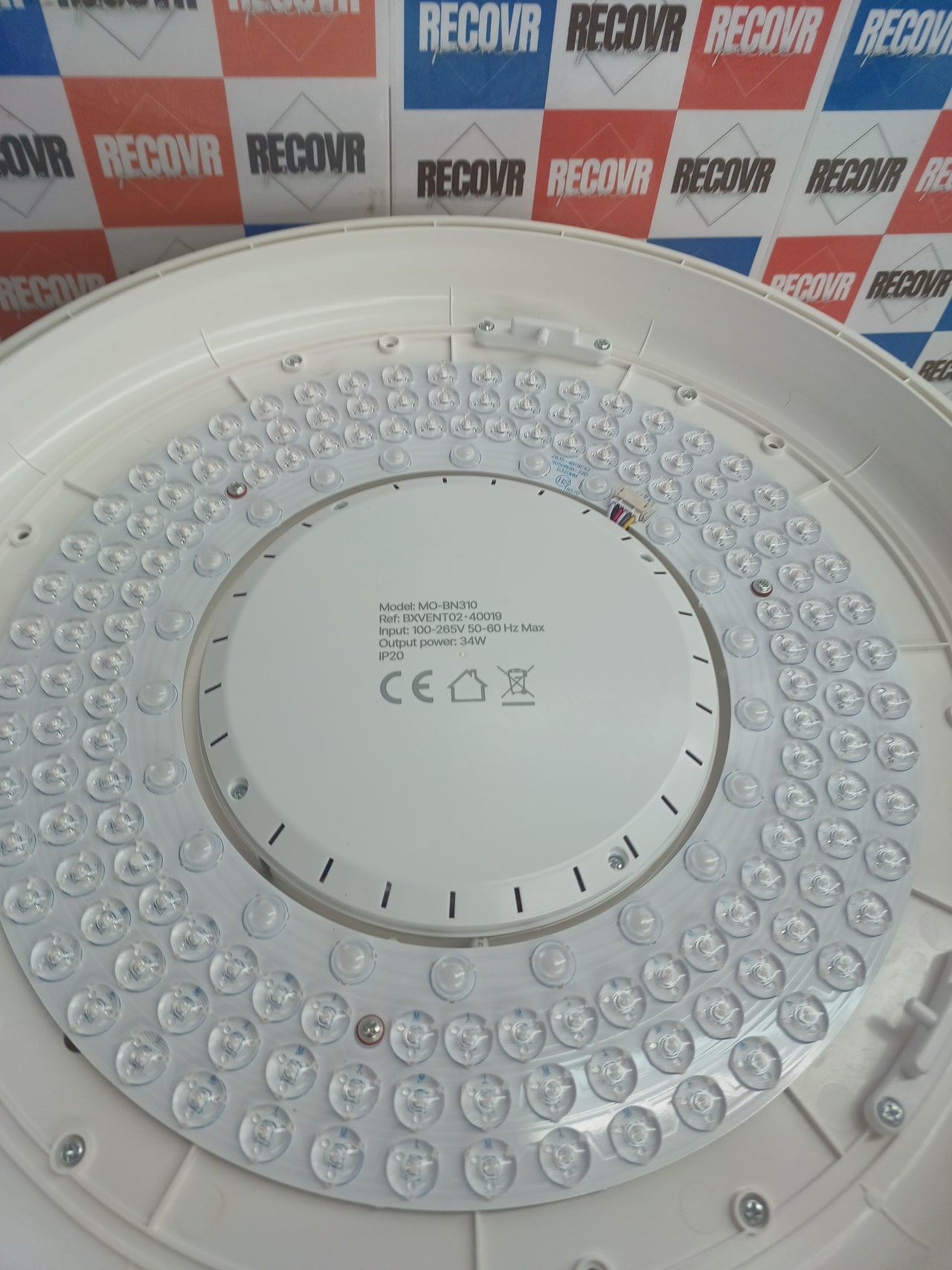 Ventilador de techo sin aspas Mistral con luz LED
