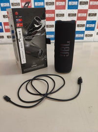 JBL Flip 6, altavoz Bluetooth portátil, resistente al agua y polvo, negro