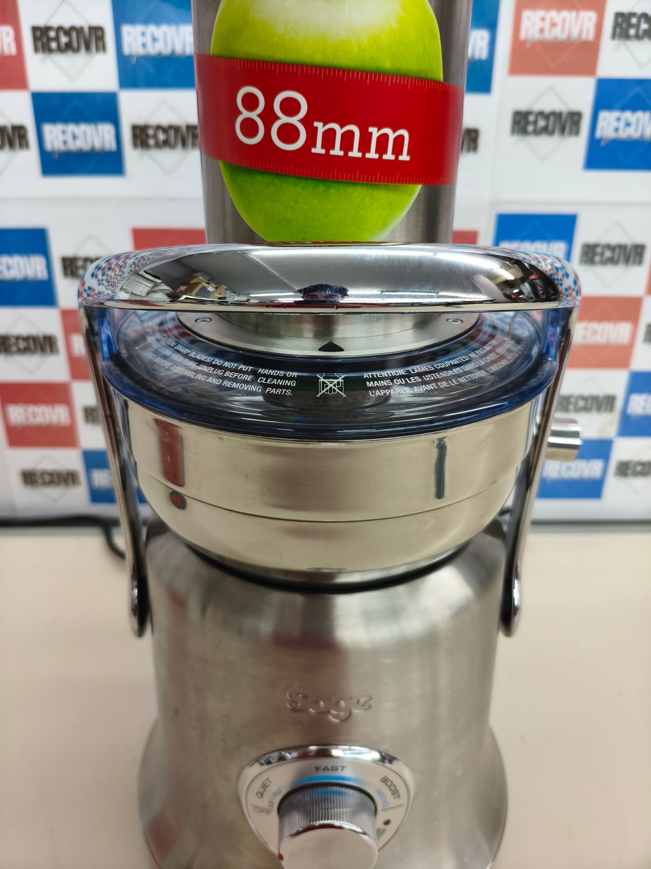 Exprimidor de zumo acero inoxidable Sage Nutri Juicer Cold XL