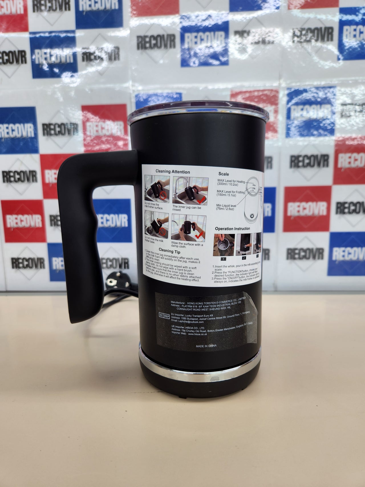 Espumador de leche eléctrico 4 en 1, Yissvic