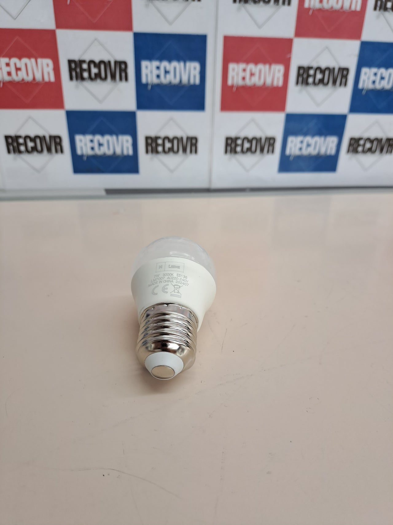 Pack 6 bombillas LED E27 G45 7W luz cálida 3000K 630 lm bajo consumo LM7606