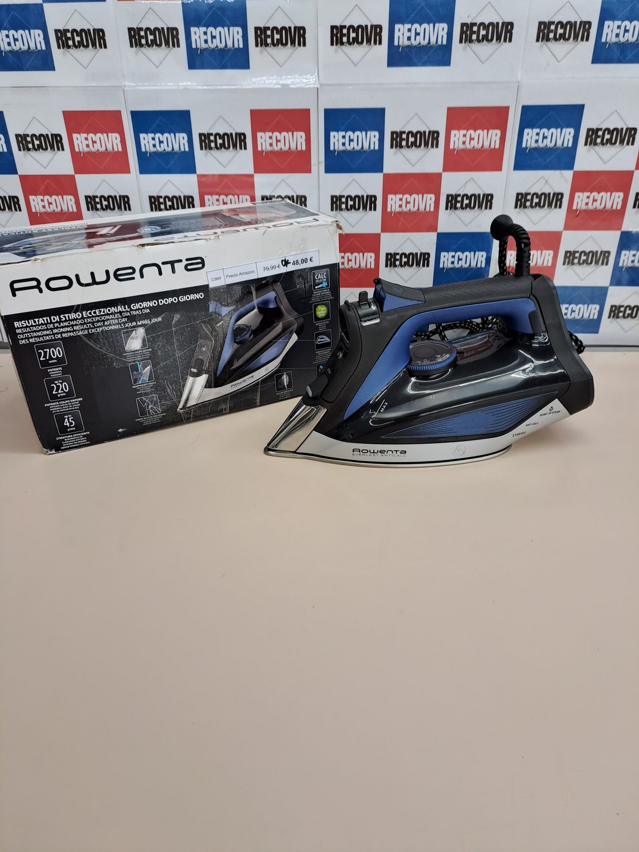 Plancha vapor 2700 W 220 g/min antical – Rowenta