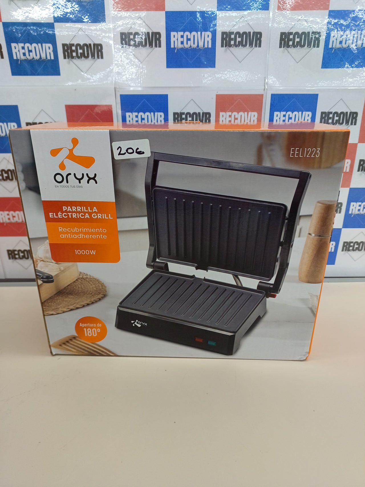 Parrillera eléctrica grill 1000w EEL1223