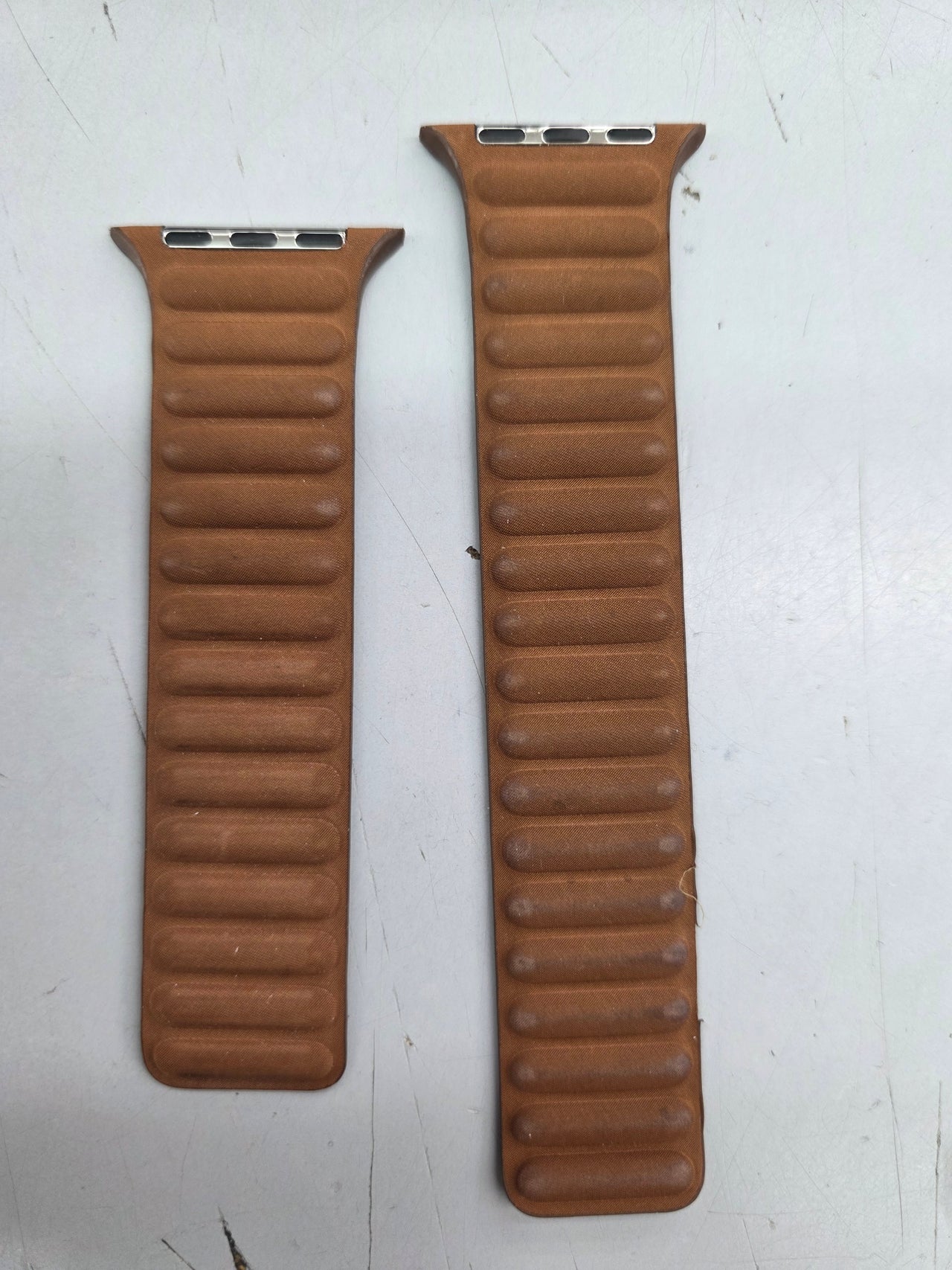 Apple Watch Band - Correa de eslabones magnética - 46 mm - Caramelo - Talla S/M