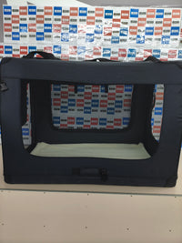 Transportín plegable lionto para perros 3XL 101x69x70 cm negro