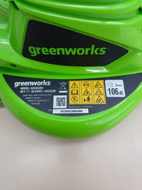 Aspirador Soplador Hojas Greenworks GD24X2BV
