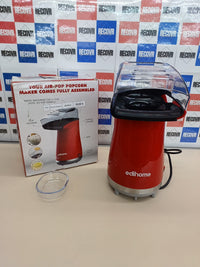 Palomitera, Eléctrica, Máquina palomitas, 1200 W, Palomitero, Incluye Cuchara Dosificadora, Palomitas de Maíz listas en 2 minutos, Edihome