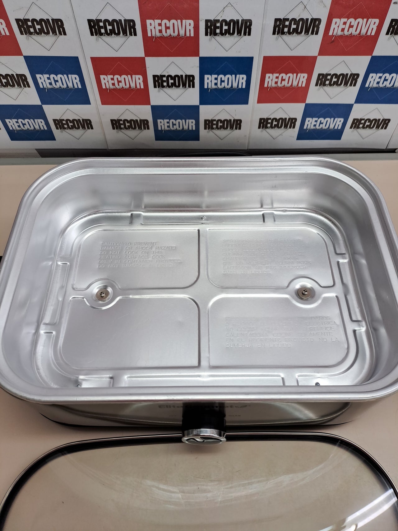 Olla cocción lenta 3,3 L acero inoxidable – Elite Gourmet