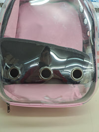 Mochila transportín gatos transparente ventilada – Petcute