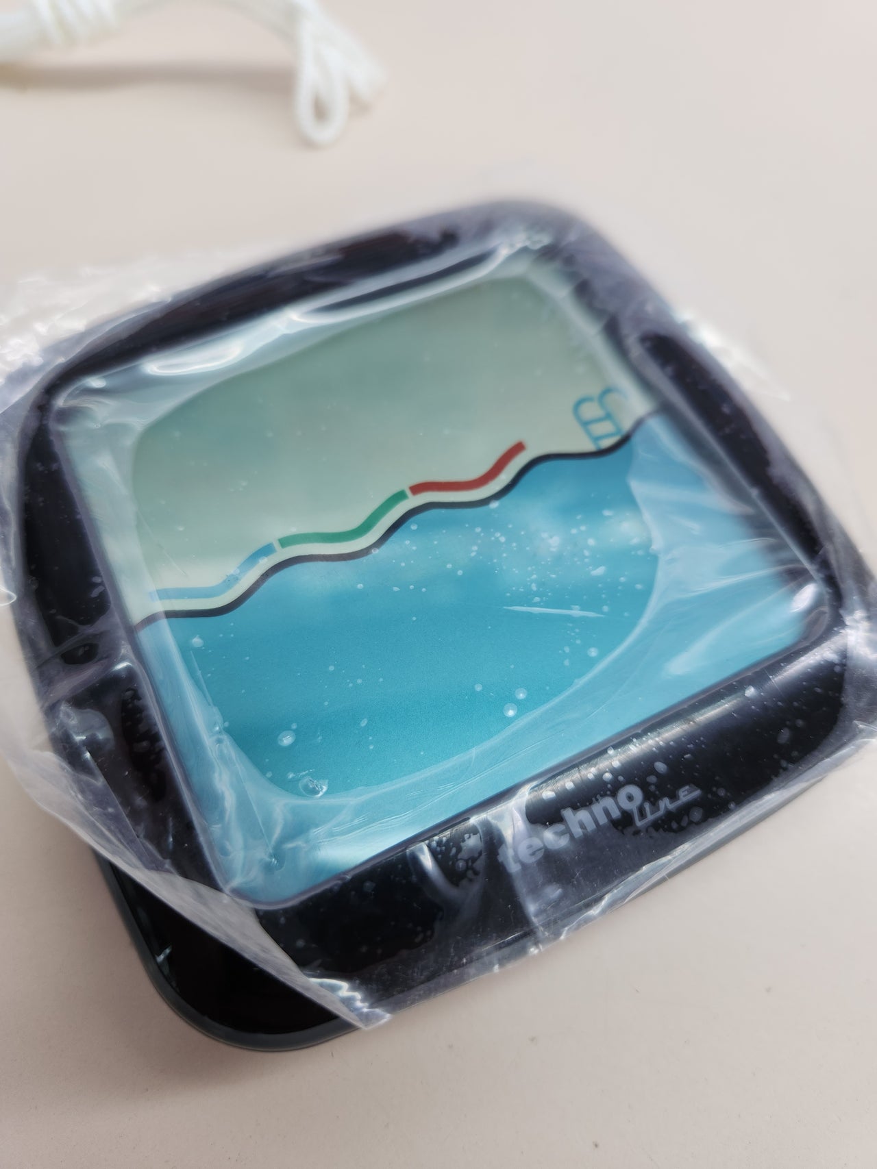 Termómetro inalámbrico para piscina con base digital para lectura de datos, temperatura interior, temperatura del agua, humedad del aire, piscina, estanque, instalación exterior, techno line WS9059