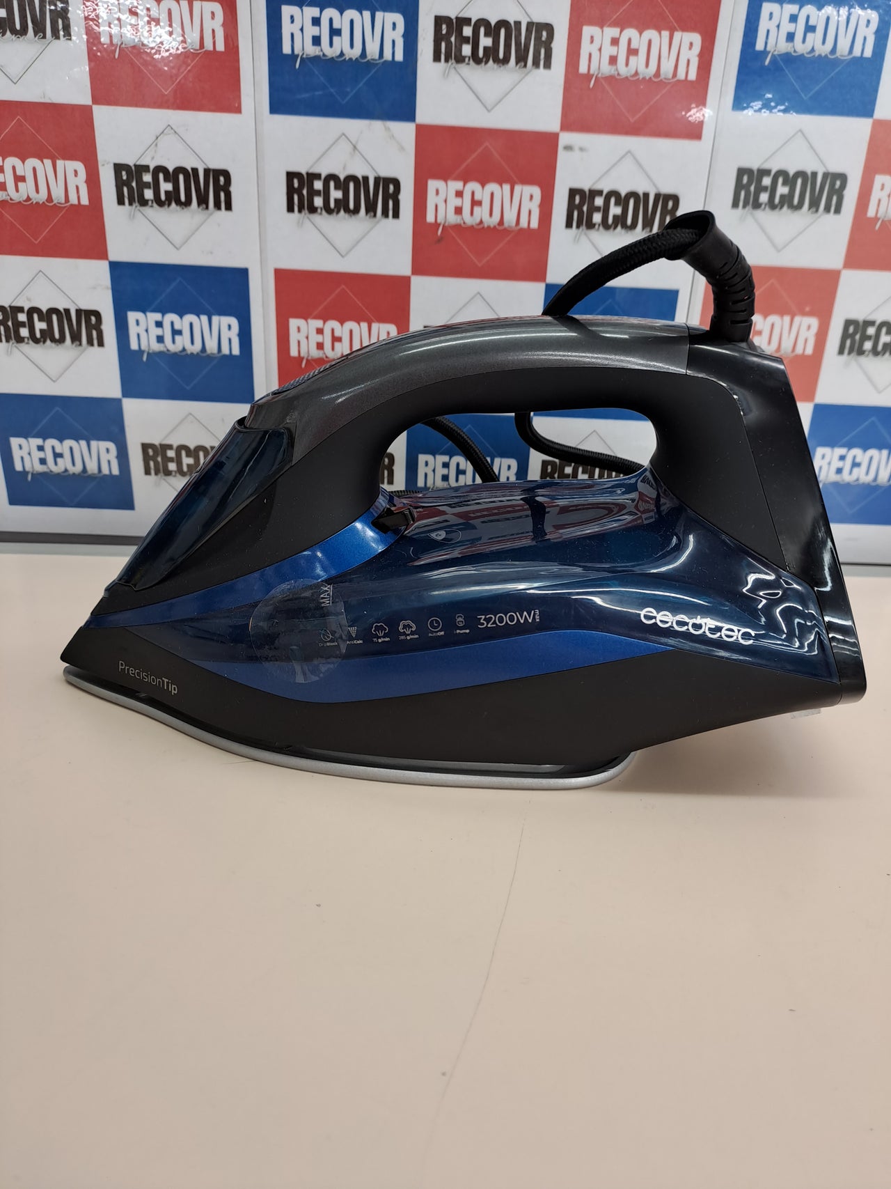 Plancha vapor 3200W doble vapor cerámica IronHero Cecotec