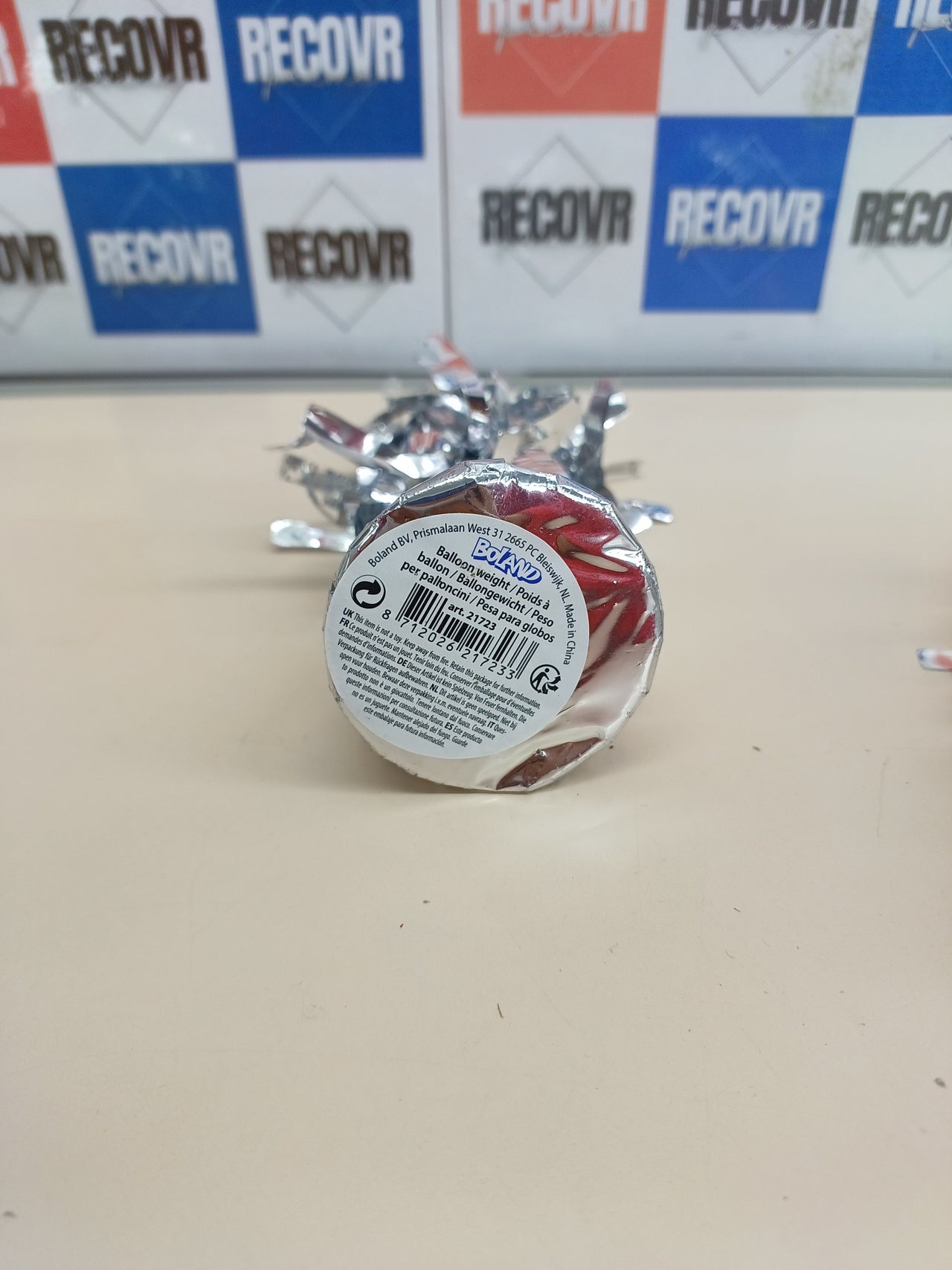 Peso para globos con lámina metálica, 16und, 160-180g