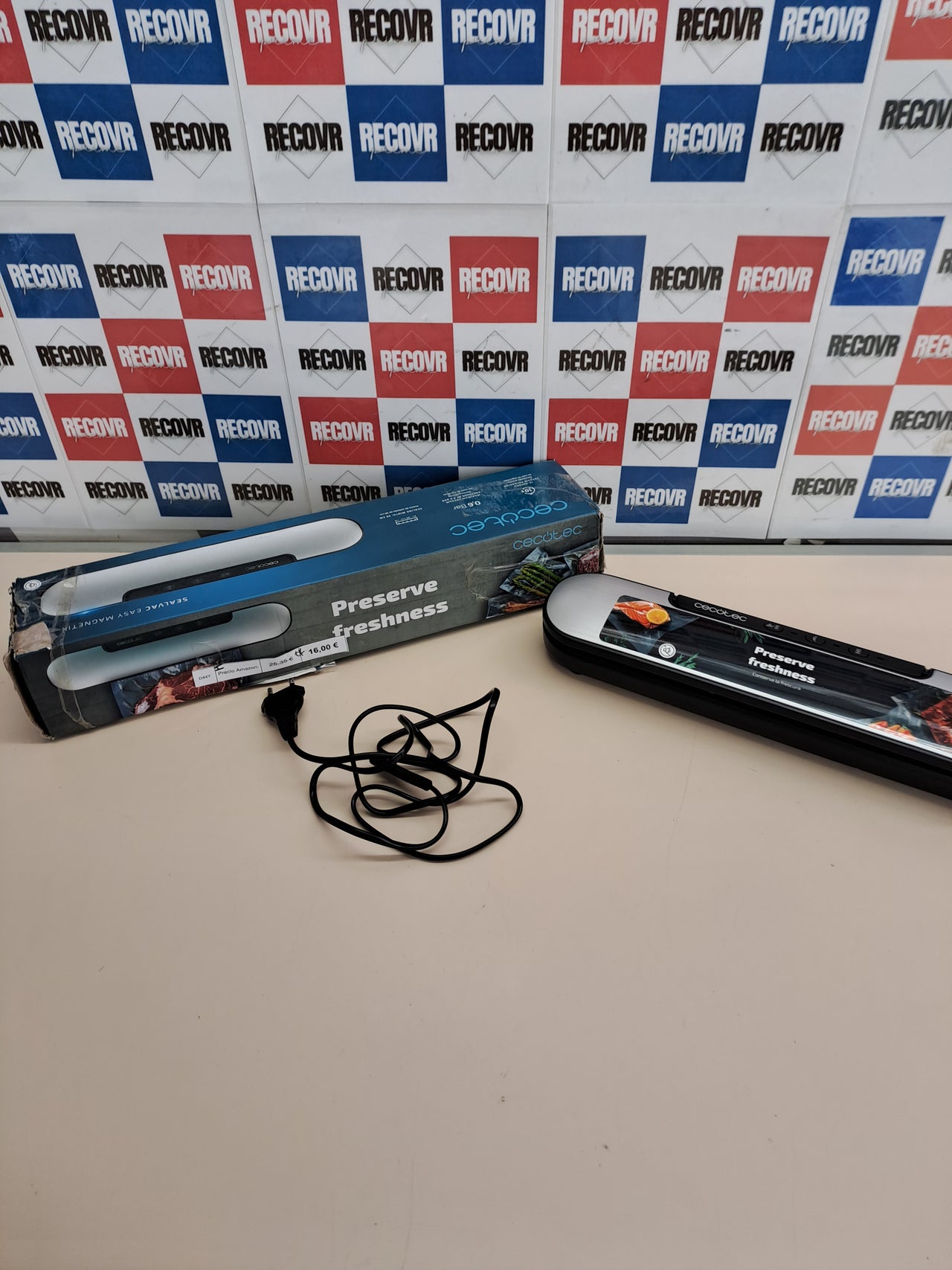Envasadora vacío 90W 8 modos 30cm SealVac Cecotec