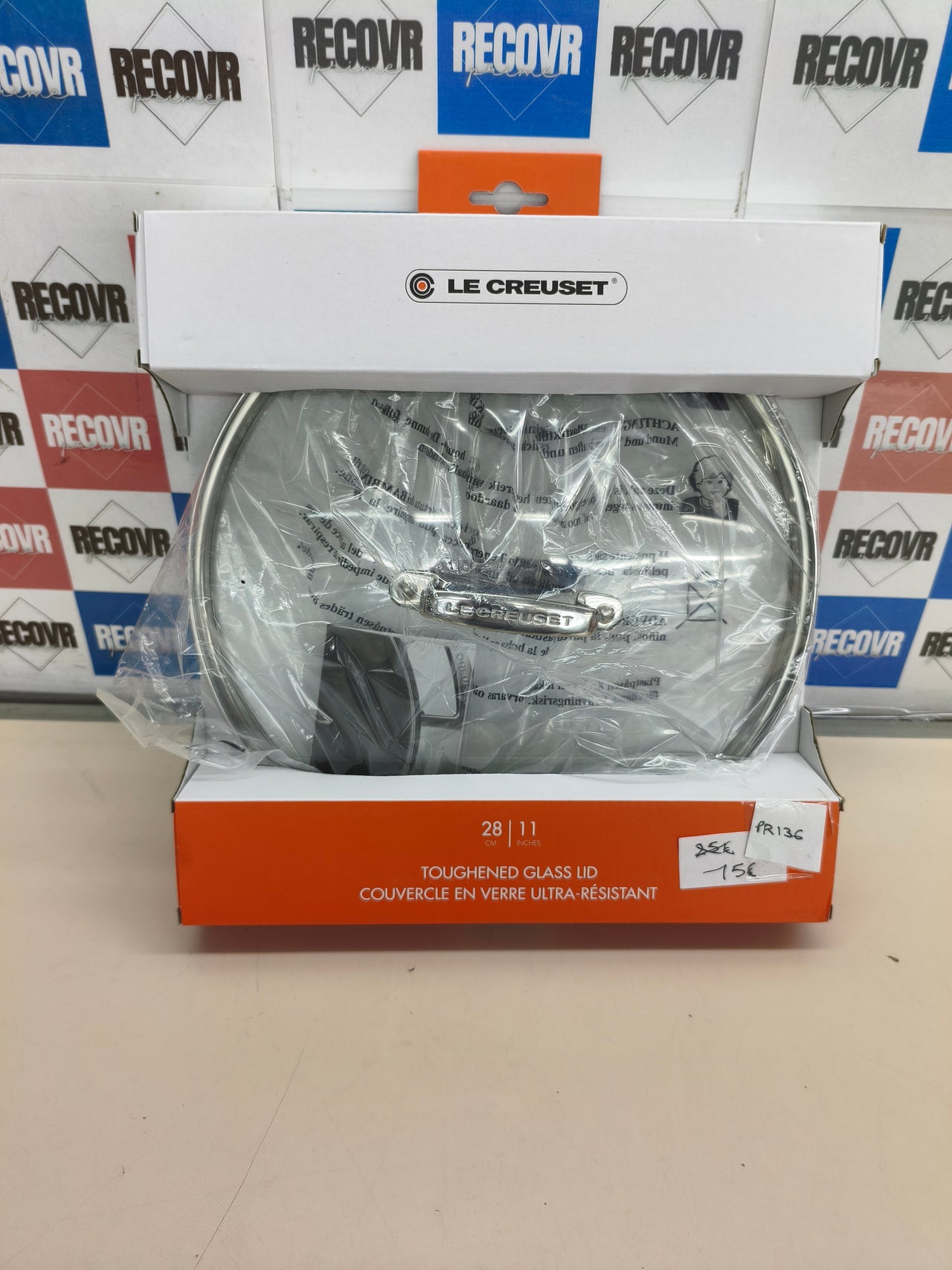 Tapa de Cristal de Aluminio Antiadherente, diámetro 28 cm