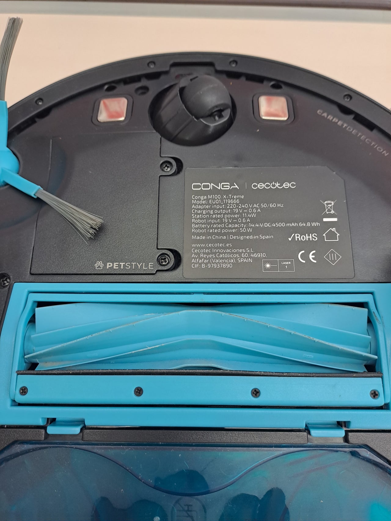 Robot aspirador 20000Pa IA mopas giratorias Conga M100