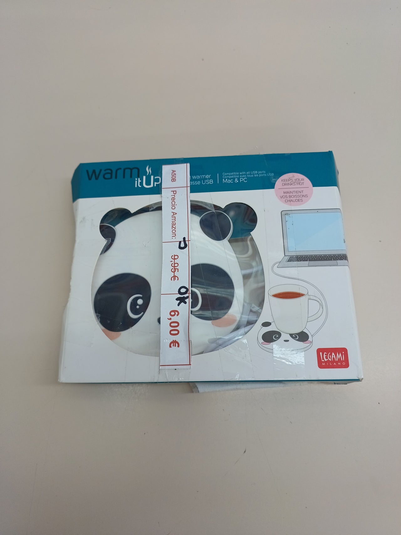Calentador de Tazas oso panda - Legami Warm It Up