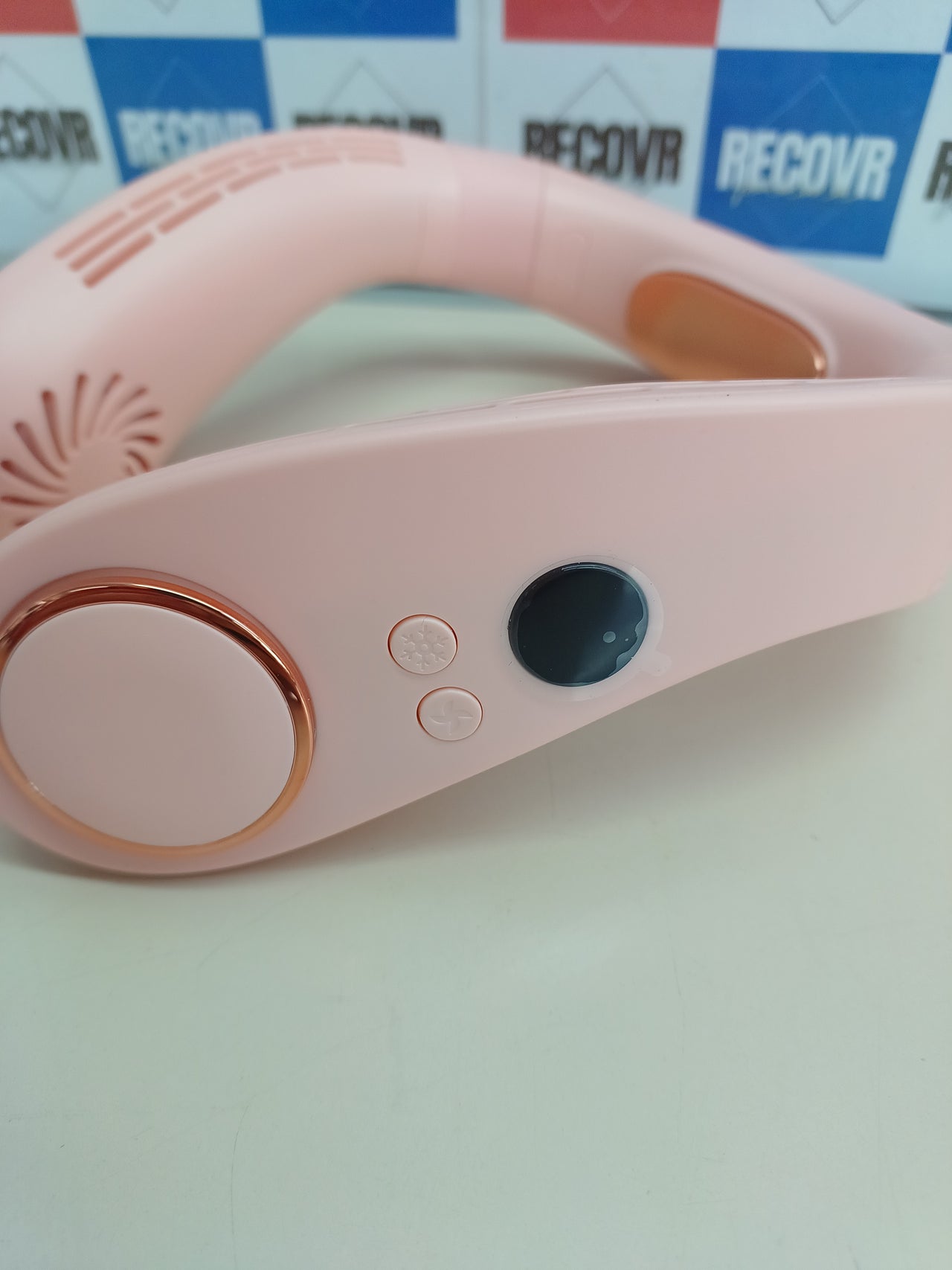 Ventilador cuello portátil 5 vel DDKJ rosa