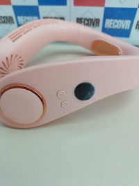 Ventilador cuello portátil 5 vel DDKJ rosa