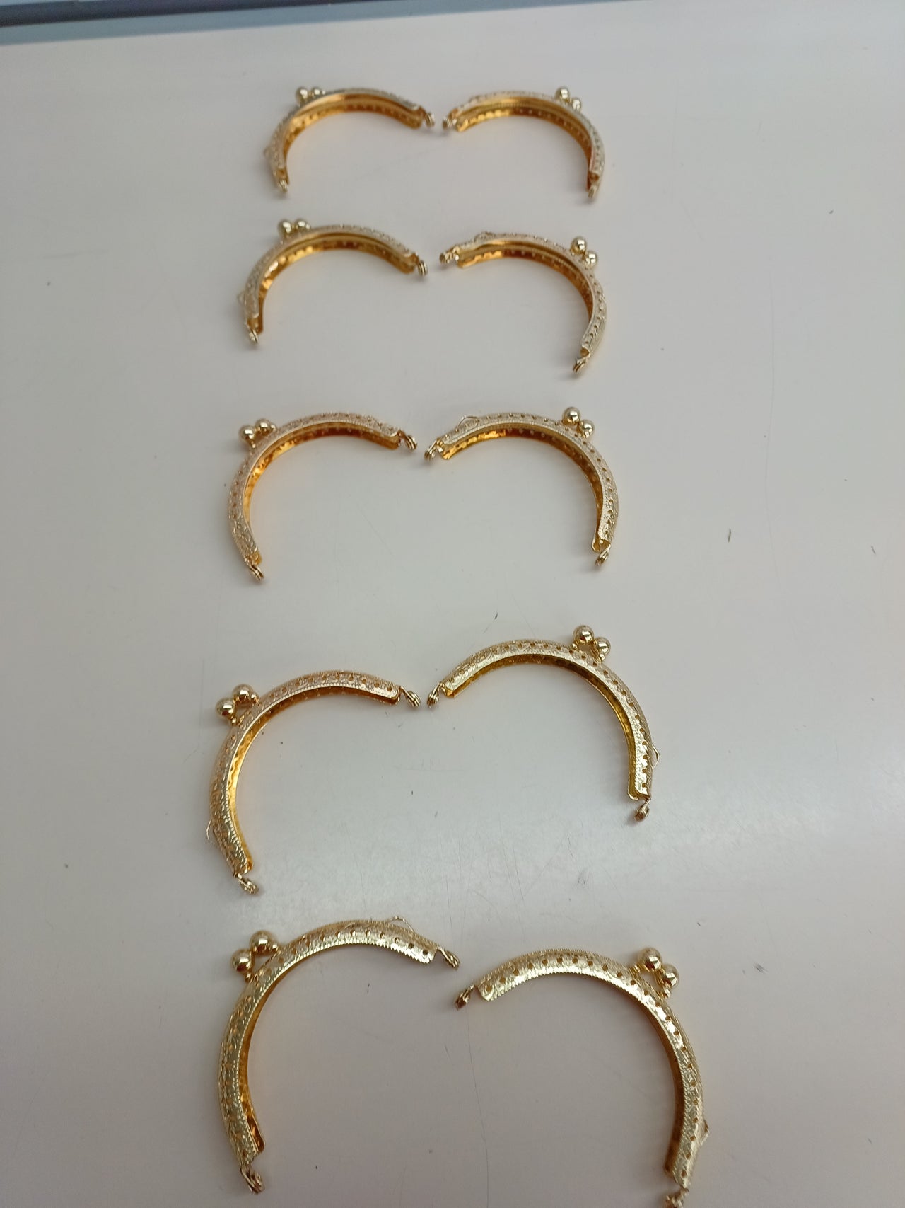 Cierre monedero DIY 8,5 cm 10 uds dorado