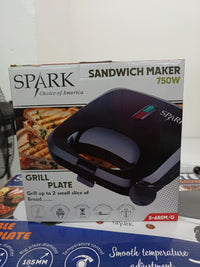 Sandwichera 750W Parrilla Spark S-65SM/G