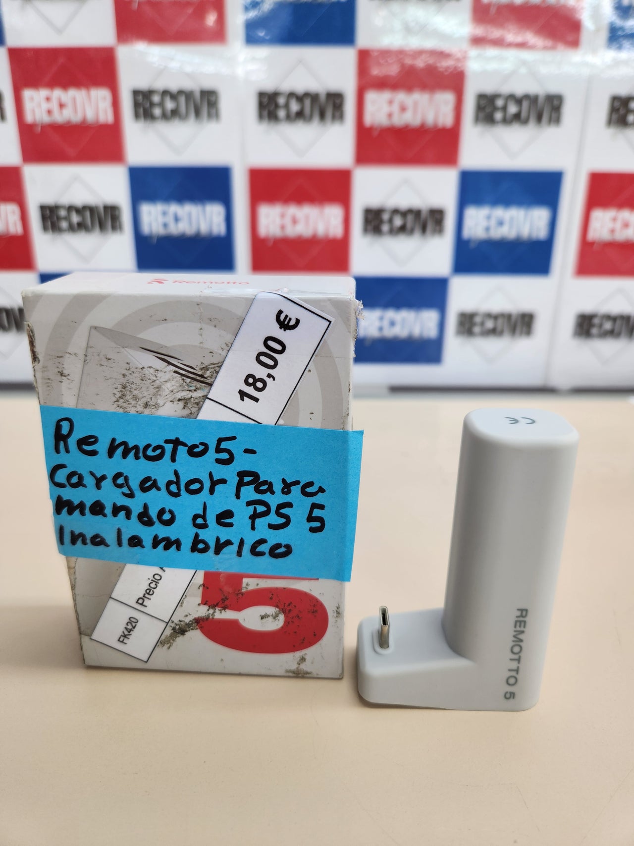Cargador USB para Mando de PS5 Inalámbrico - Batería ­a Portátil para DualSense