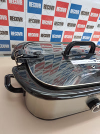 Olla cocción lenta 3,3 L acero inoxidable – Elite Gourmet