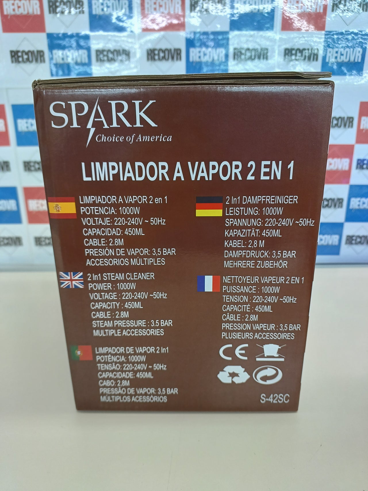 Limpiador a Vapor 2 en 1 S-42SC Spark