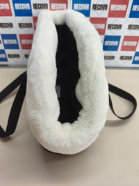 Ferplast Bolso para perros WITH-ME WINTER, EVA, Suave plástico de goma con revestimiento de ecopiel, Asas regulables, Correa de seguridad incluida, 21.5 x 43.5 x h 27 cm, Negro