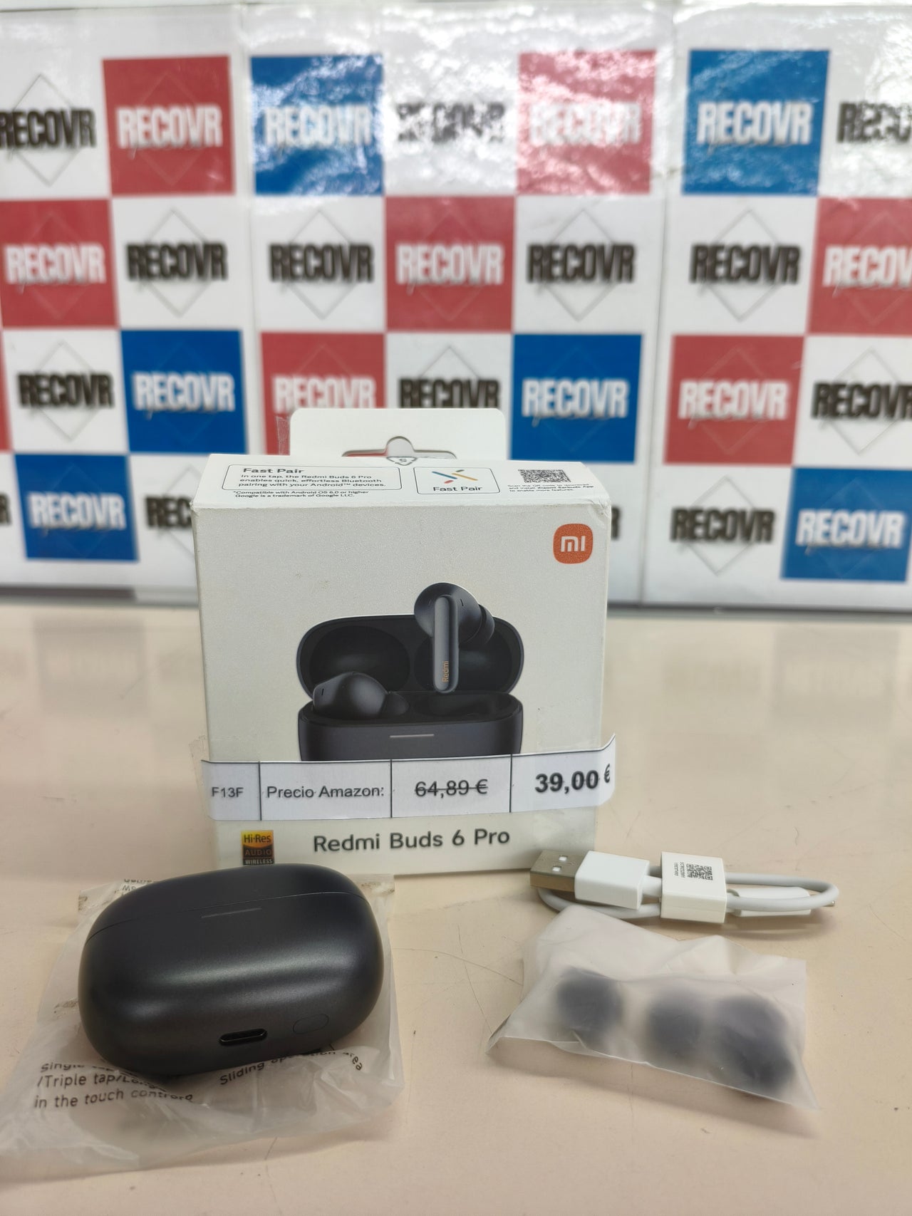 Auriculares Xiaomi Redmi Buds 6 Pro inalámbricos con cancelación de ruido negros