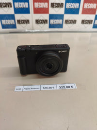 Sony ZV-1F para vlogs, 4K, pantalla multiángulo, negra