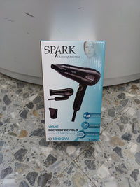 Secador de pelo para viaje Spark, ajuste de 2 velocidades, plegable, 1200W, S-106HD