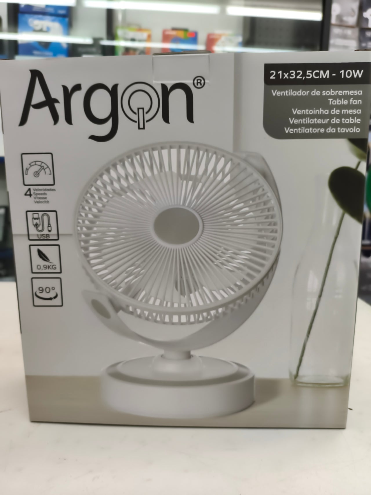 Ventilador mesa USB 10W 12078