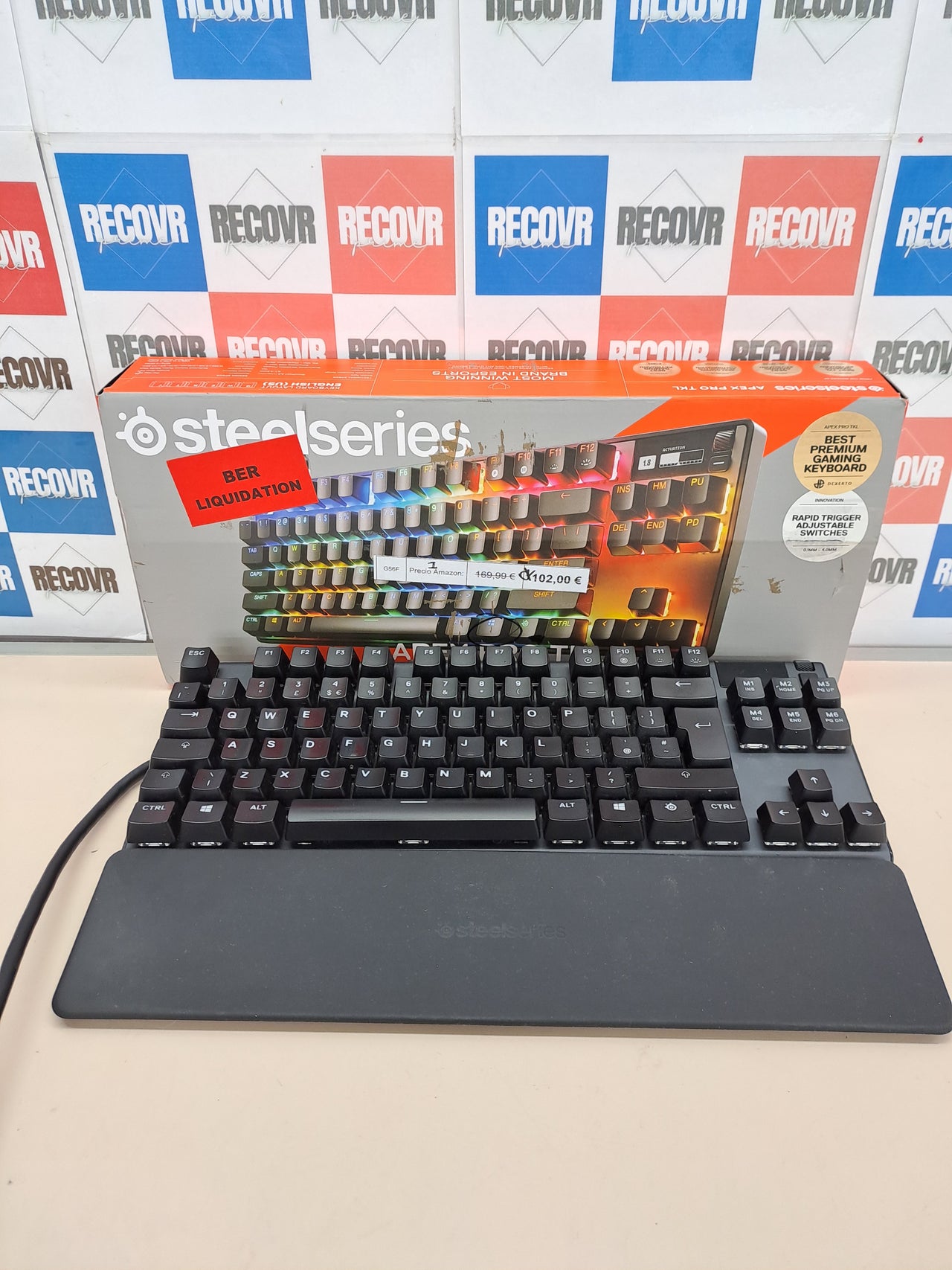 Teclado mecánico gaming SteelSeries Apex Pro TKL Gen 3