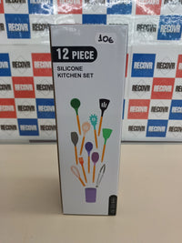 12 piezas set de Utensilios de Cocina de Silicona