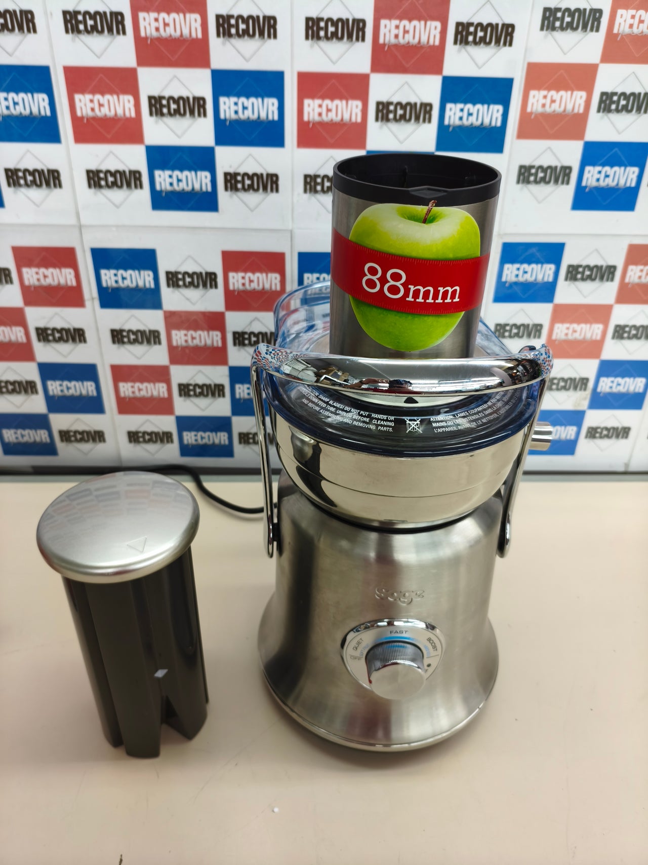 Exprimidor de zumo acero inoxidable Sage Nutri Juicer Cold XL