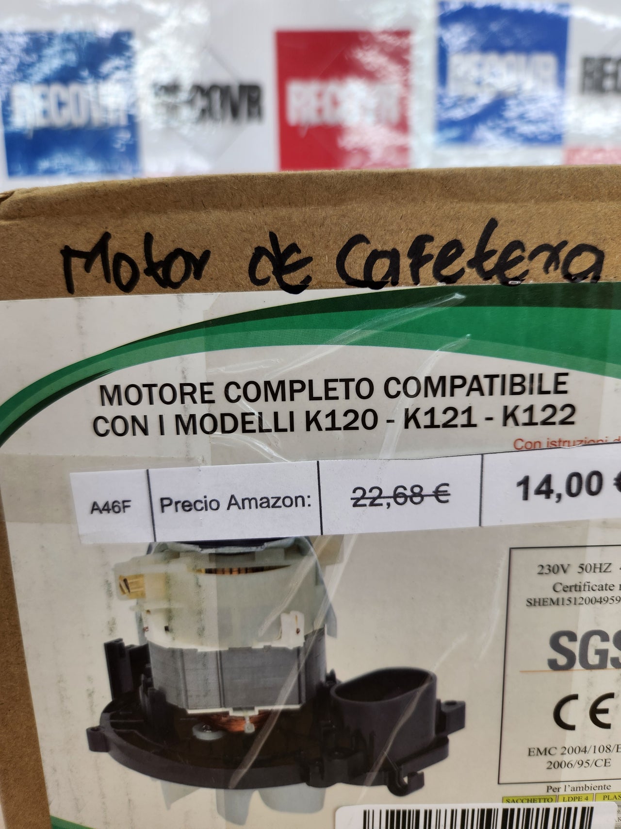 Motor de cafetera Gecasa