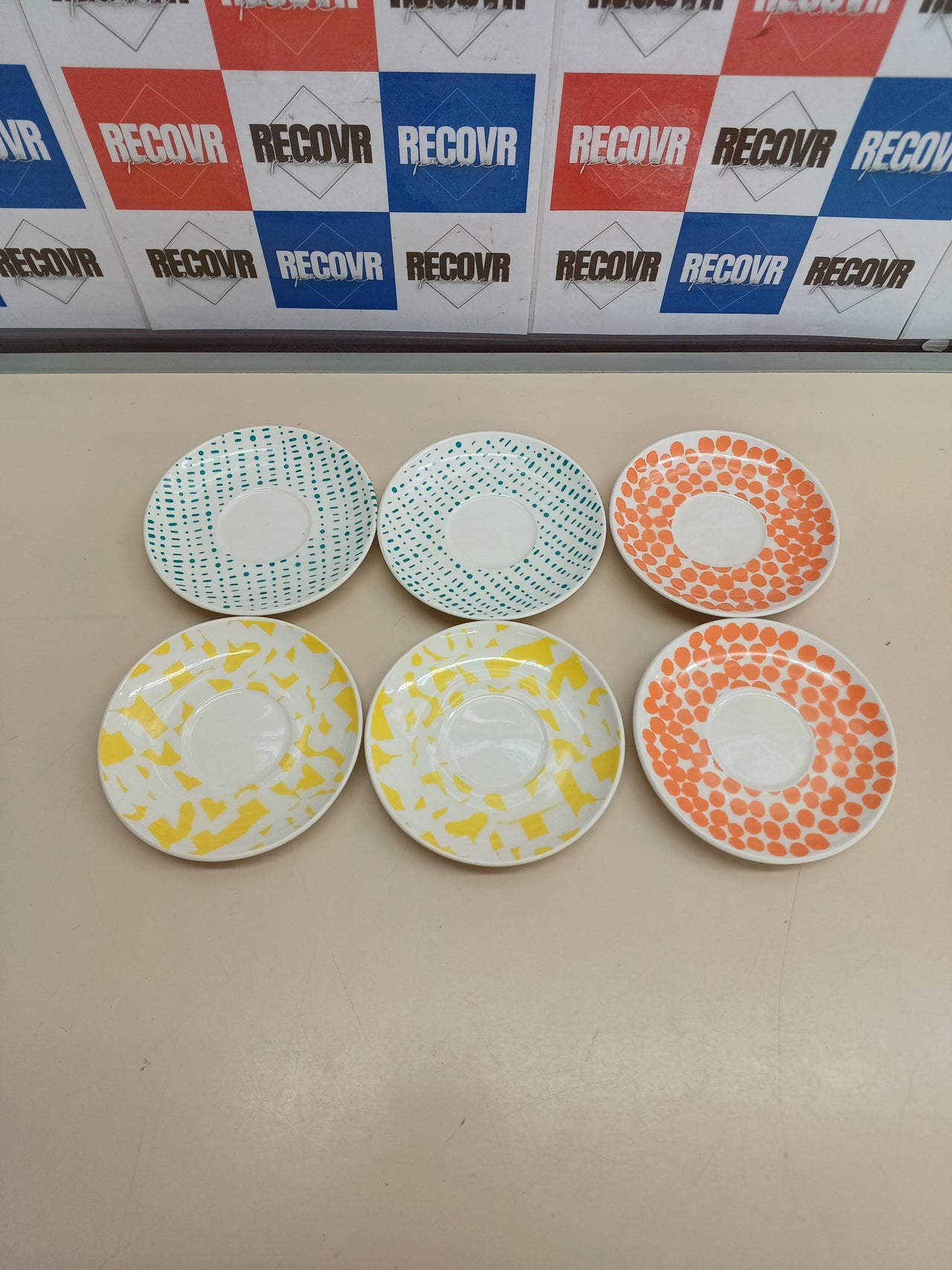 Tazas Espresso con Platillo Tognana Iris Agua