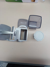 Rallador Eléctrico, 150 w. Rodillo Acero Inoxidable, Tolva Aluminio, Recipiente Extraíble Tapa Frescura, Sistema Seguridad, Imetec Grattugissima,