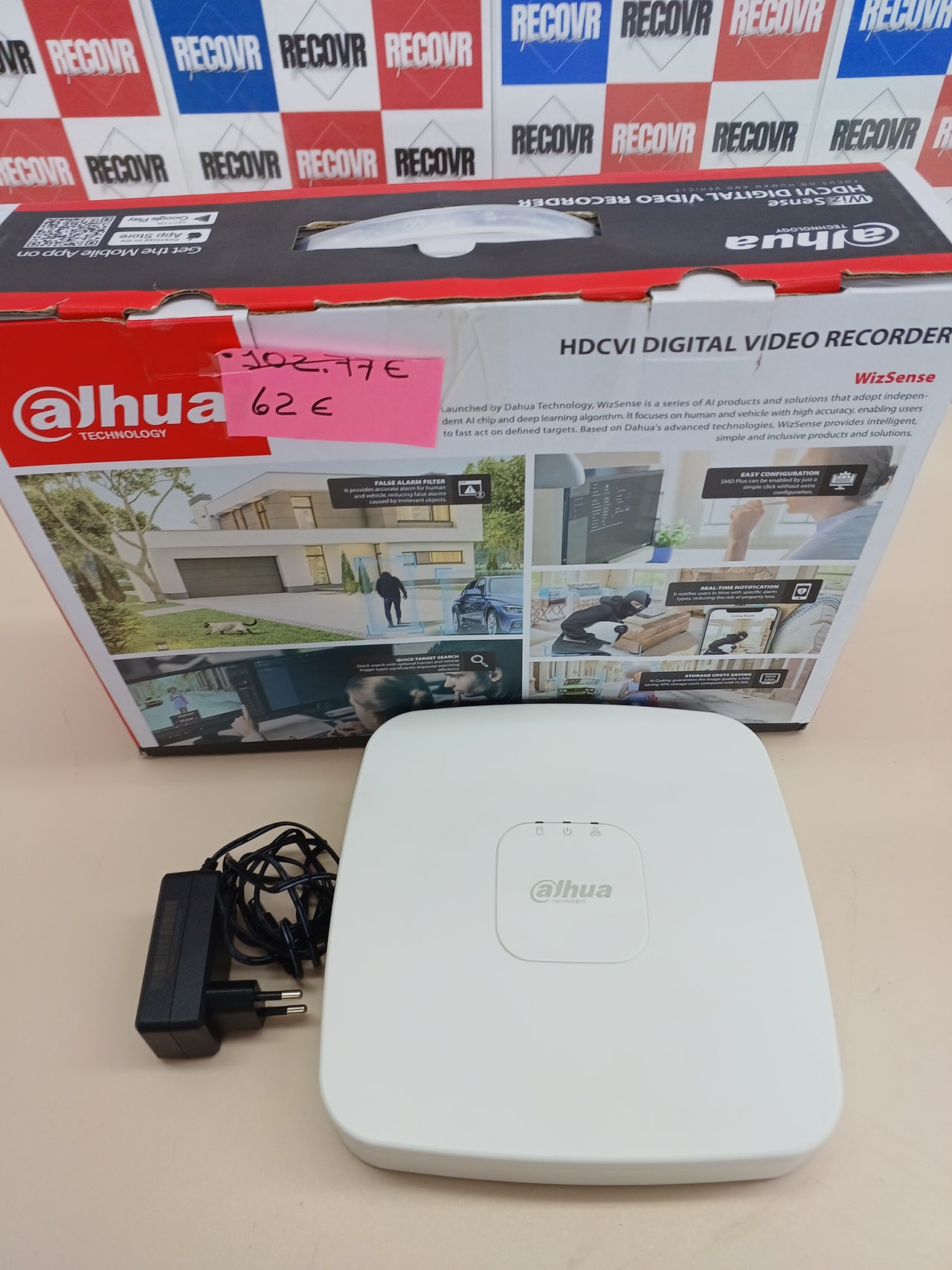 Dahua - DVR 4 canales CVI AHD TVI ANALÓGICO IP 1080N H.265+ Dahua - XVR4104C-X1