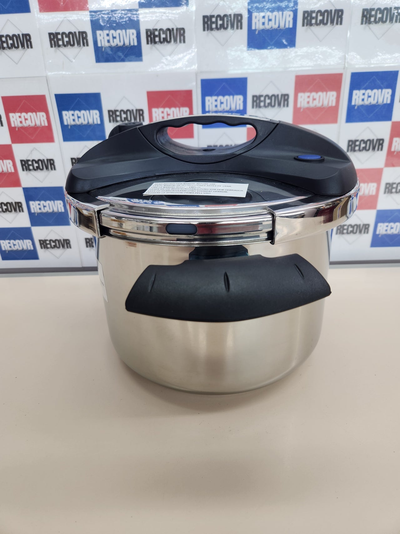 Olla a presión Royalty Line 8L 24cm acero inoxidable con tapa de seguridad y válvula limitadora RL-PS8L