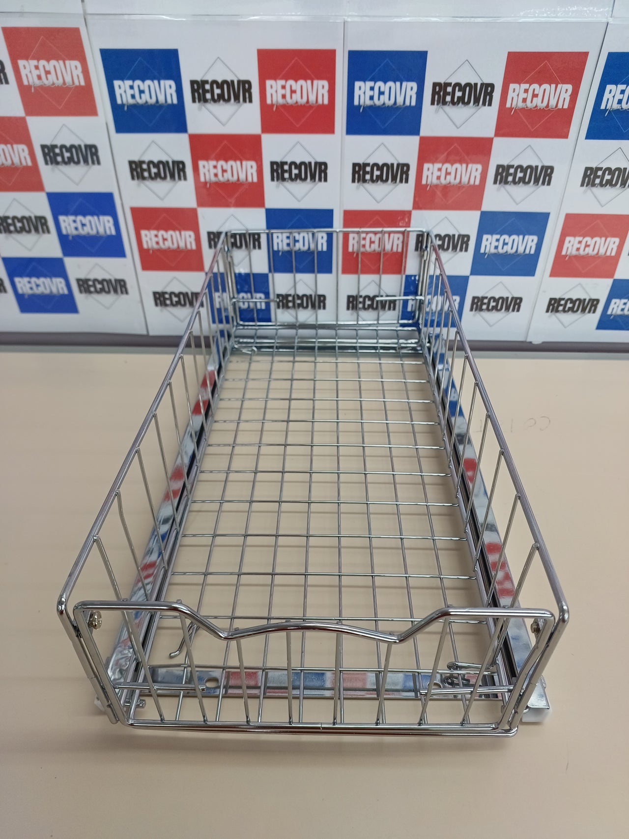 Cesta Deslizante para Gabinete Extraíble – Simple Houseware, Organizador Metálico Cromado