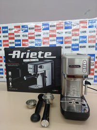 Cafetera de metal 15 bares,130W, 1,1L Ariete 1380