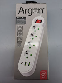 Regleta Multifunción 2500W-2M- 13315-Argon