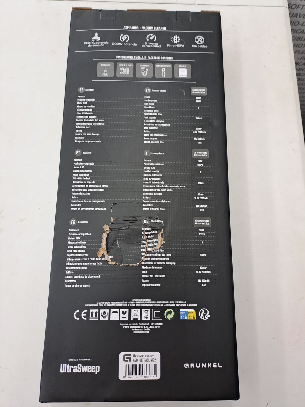 Aspirador UltraSweep ASM-ULTRASLIM22